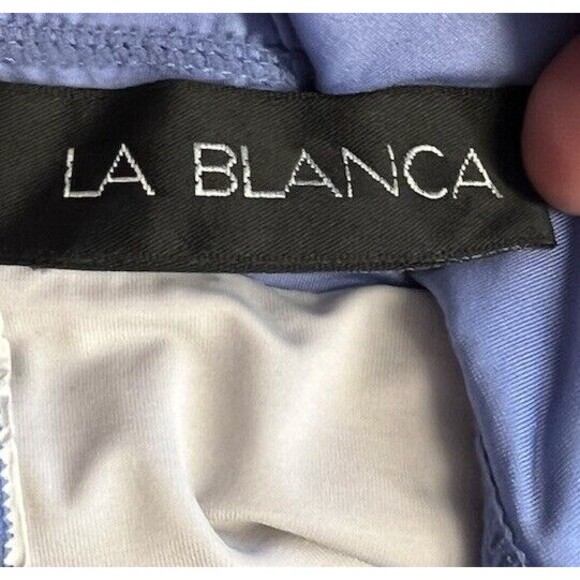 LA BLANCA Floral One Piece Swimsuit Tropical Flower Sheer boho - Picture 6 of 6